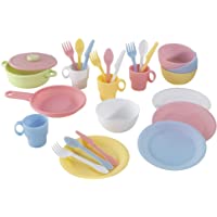 KidKraft - Set de 27 utensilios de cocina de juguete- Multicolore (Pastel) (63027) - color-modelo surtido